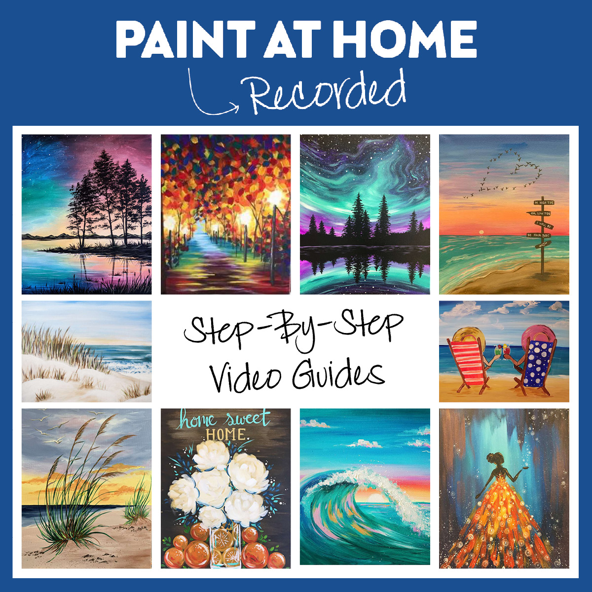 Take Home Art Kits with Video Tutorial; Order Today & Pick up Tomorrow